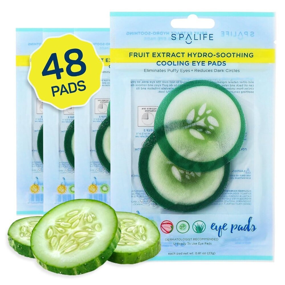 - Korean Soothing Eye Pads for Dark Circles, Puffy Eyes, and Wrinkles - 48 Pads